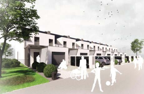 Zespół budynków mieszkalnych jednorodzinnych w zabudowie szeregowej w Wilkszynie